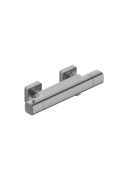 MALAGA GUN METAL PELĒKS sienas termostatiskais dušas jaucējkrāns 5756-010-61