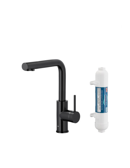 DUERO PURE BASIC MELNS ūdens filtrēšanas virtuves jaucējkrāns 6623-912-81