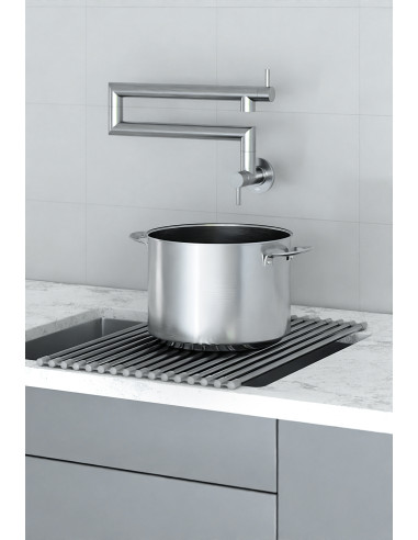 DUERO POT FILLER NERŪSĒJOŠAIS TĒRAUDS grozāms virtuves jaucējkrāns 6623-030-22