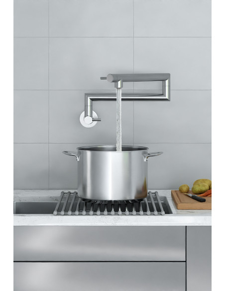 DUERO POT FILLER NERŪSĒJOŠAIS TĒRAUDS grozāms virtuves jaucējkrāns 6623-030-22