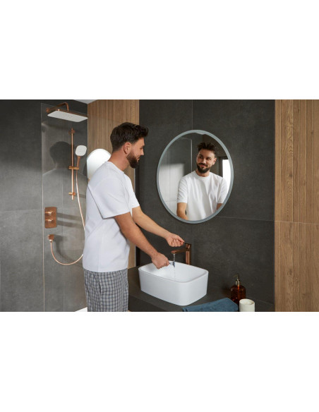 MALAGA ROZĀ ZELTS dušas komplekts ar stieni 841-352-34