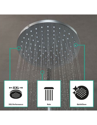 Hansgrohe Vernis Blend dušisüsteem termostaadiga, kroom - 8