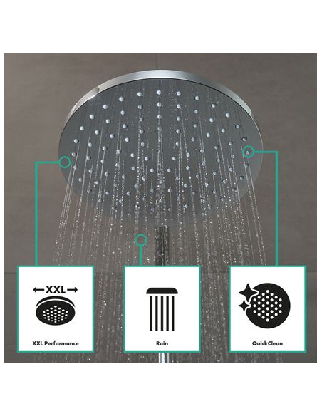 Hansgrohe Vernis Blend dušisüsteem termostaadiga, kroom - 8