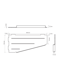 CYTRO: Shower shelf, brushed 2