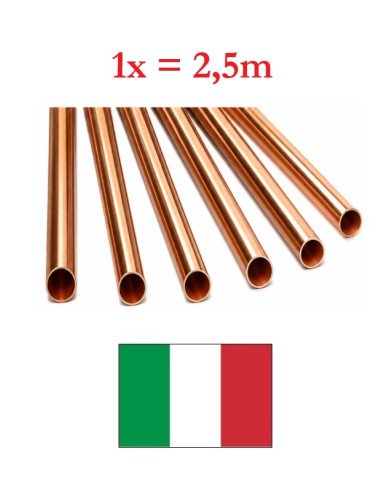 Kapara caurule cietā 22mmx2,5m 99B22, 22X1x2,5m