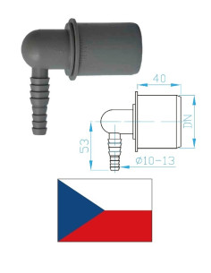 Šļūtenes savienojums (leņķa) DN40, 10-13mm