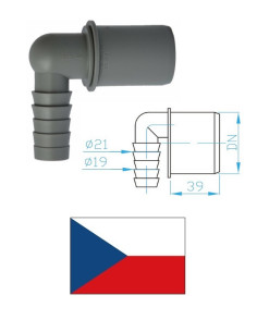 Šļūtenes savienojums (leņķa) DN32, 19-21mm
