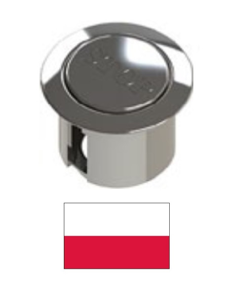 WC armatūras poga ar STOP ZSK/305/0/L, BIS
