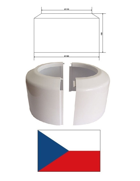WC rozete DN100 KR10000, augstā, DN100