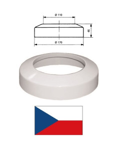 WC rozete DN100 KR00000, balta 58.301.00, DN100