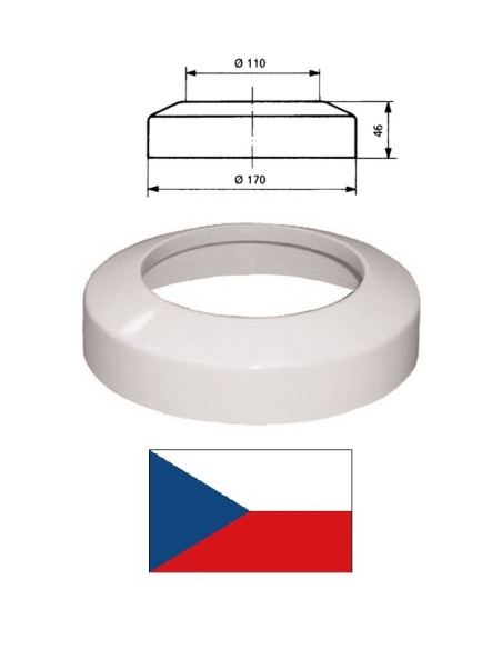 WC rozete DN100 KR00000, balta 58.301.00, DN100