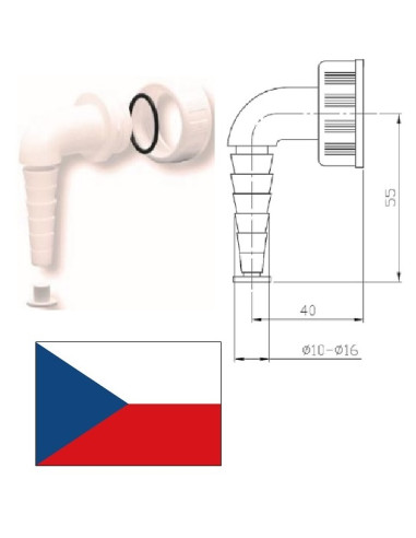 Veļasmašīnas līkums 18-23mm EPP1200, 18-23mm