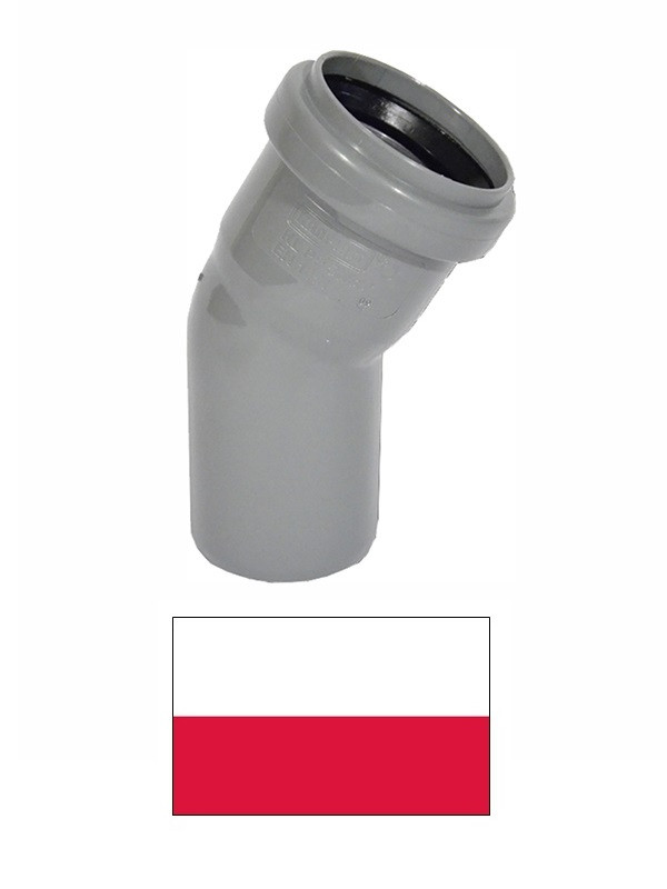 KANPLAST PPH Līkums DN40/30^  801, PELEKA