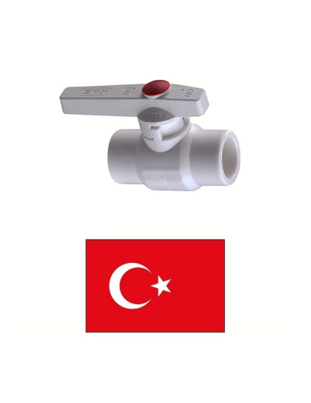 PPR lodveida ventilis dn 63 917 (pelēks), DN63