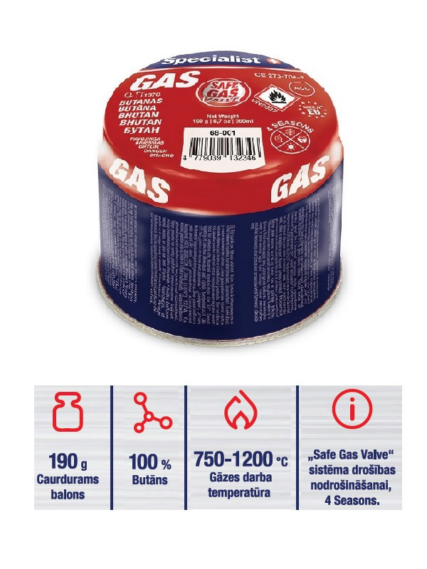 RM Tools UAB Gāzes balons 190
