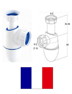 Sifons izlietnei 11/4*x32, 0201284, EASYPHON
