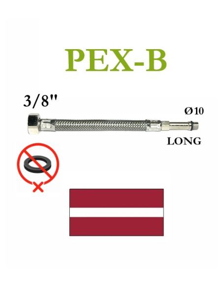 Pievads jaucējkrānam 3/8 724/1 LONG 50cm, 50 CM