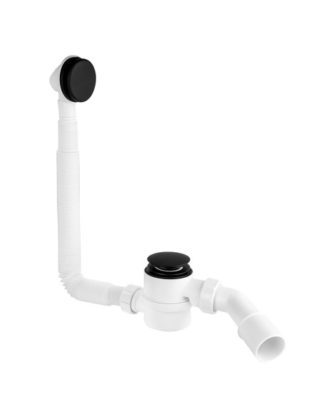 copy of Bathtub trap with overflow and "click-clack" waste, bronze - 2