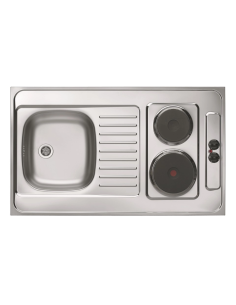 COMBI ELECTRA 100 sat (100X60) pārklājuma izlietne ar elektrisko plīti + sifonu - 4