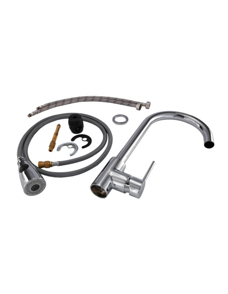 Virtuves izlietneskrāns ar izvelk.dušu MG2056, ABAVA