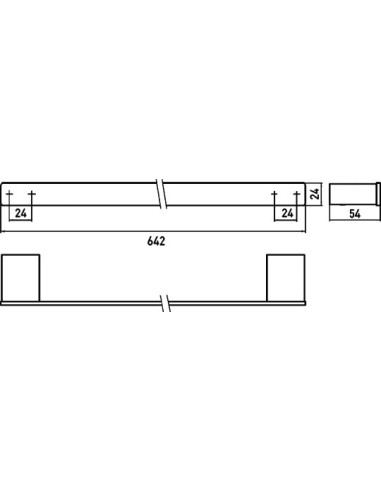 Emco dvieļu turētājs Loft 0560 001 60