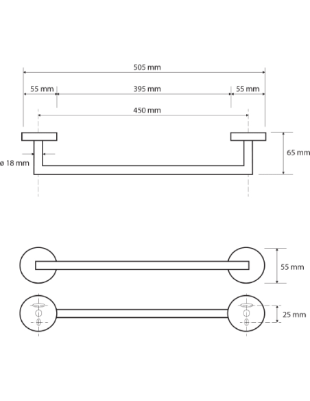 Bemeta dvieļu turētājs White 104204024 - 3 Bemeta dvieļu turētājs White 104204024 - 3