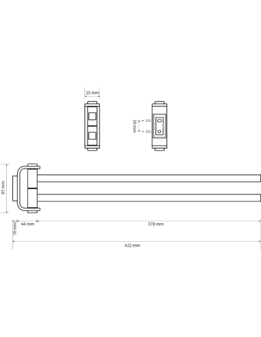 Bemeta dvieļu turētājs Solo 139104102 - 3