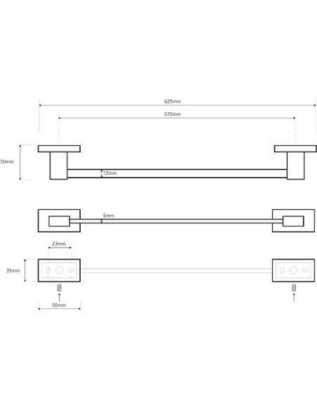 Bemeta dvieļu turētājs Plaza 118104042 - 3