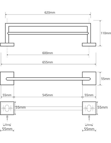 Bemeta dvieļu turētājs Beta 132204052 - 3