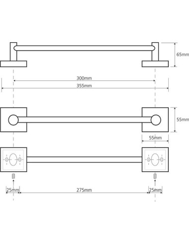 Bemeta dvieļu turētājs Beta 132104012 - 3