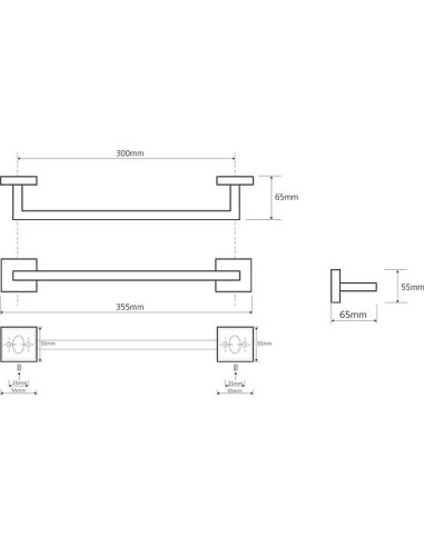 Bemeta dvieļu turētājs Beta 132204012 - 3