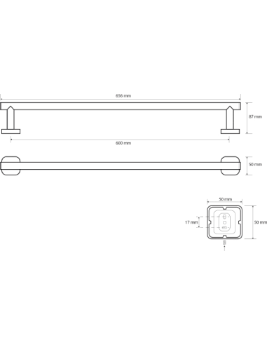 Bemeta dvieļu turētājs Tasi 154104042 - 3