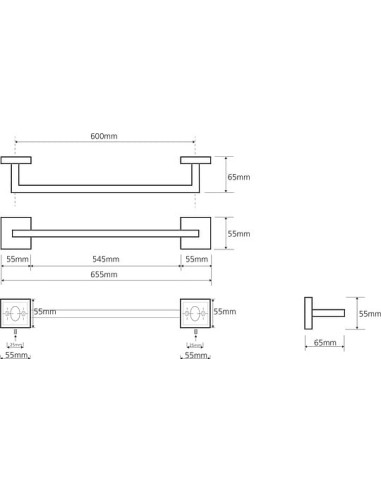 Bemeta dvieļu turētājs Beta 132204042 - 3