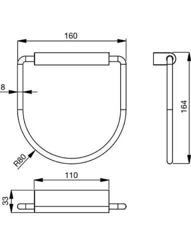Ideal Standard dvieļu turētājs Connect