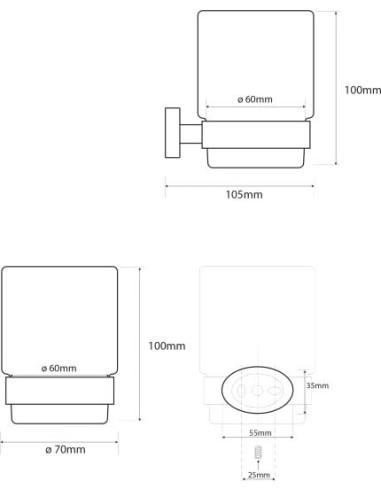 Bemeta glāze Oval 118410011 - 3