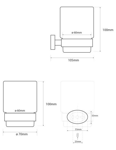 Bemeta glāze Oval 118410011 - 3
