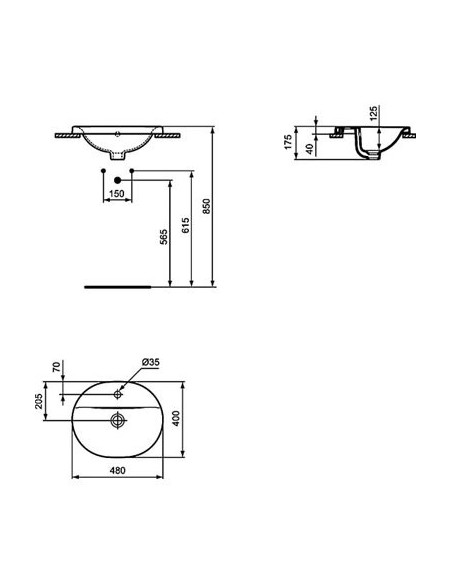 Ideal Standard izlietne  Connect E503801