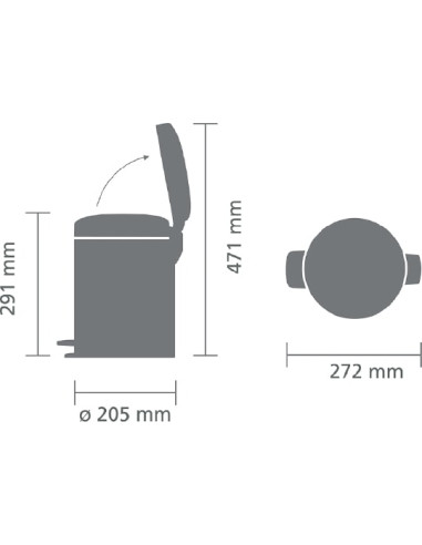 Brabantia miskaste NewIcon 113444 - 8