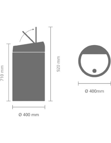 Brabantia miskaste Touch Bin 402609 - 6
