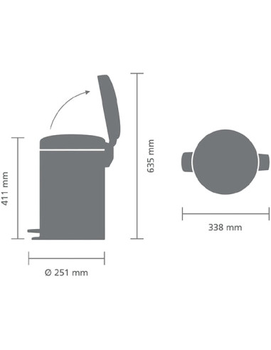 Brabantia miskaste NewIcon 115806 - 6