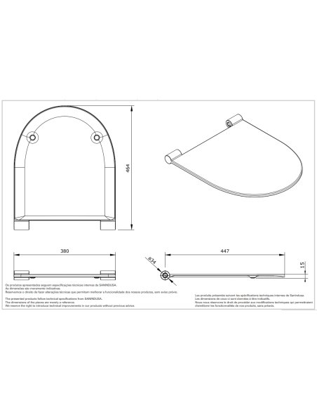 Sanindusa WC poda vāks softclose 2363100 SANLIFE