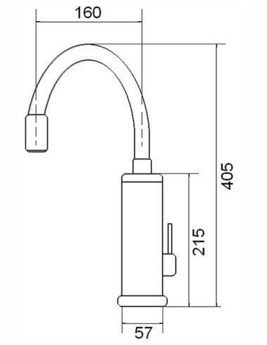 MAGMA jaucējkrāns ar caurplūdes sildītāju MG-6001-5 3KW