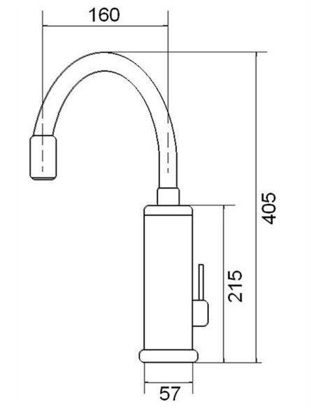 MAGMA jaucējkrāns ar caurplūdes sildītāju MG-6001-5 3KW