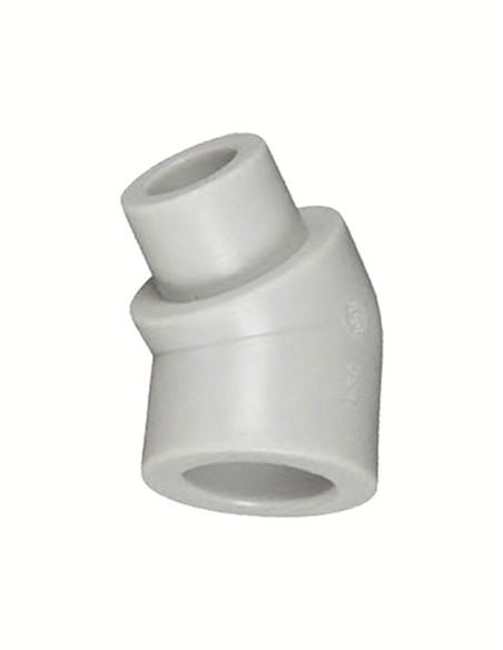 PPR līkums 45^ I-Ā 901 (pelēks) DN16 PPR līkums 45^ I-Ā 901 (pelēks) DN16