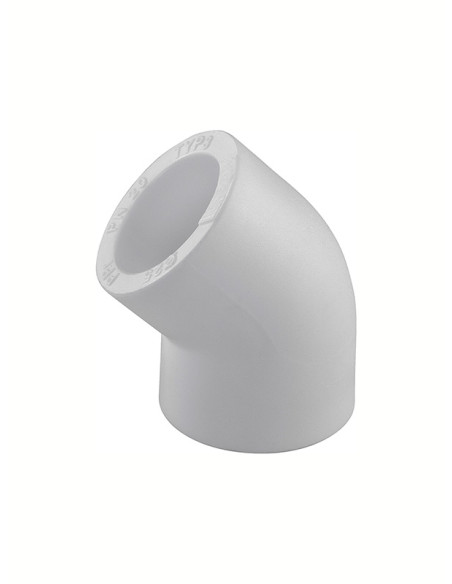 PPR līkums 45^ I-I 901 (pelēks) DN63 PPR līkums 45^ I-I 901 (pelēks) DN63