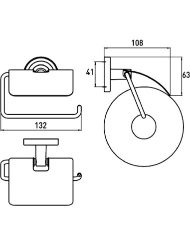 Emco tualetes papīra turētājs Polo 0700 001 00