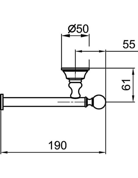 Webert tualetes papīra turētājs Karenina КА500801065