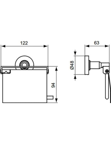 Ideal Standard tualetes papīra turētājs IOM