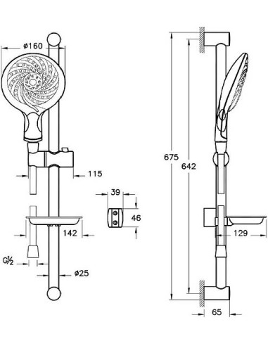 VitrA dušas komplekts Samba 5F A45655EXP - 3
