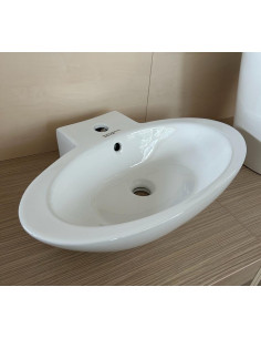 TT2 Keramiskā izlietne 59,5x40x12,5cm balta 2